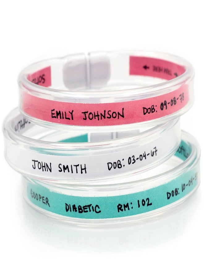 Mabis 160 Pack Refill Inserts for Mabis Softlink ID Comfort Bands (#190) Medical Alert Bracelets for Women and Men, Hospital and Medic Alert ID, Allergy Insert, Road Identification, Multi-Colored - Image 2